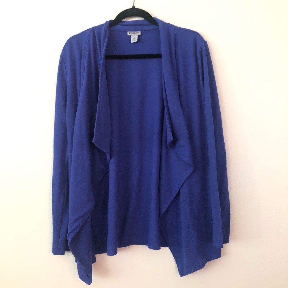 DKNY Open Front Knit Cardigan Sweater
